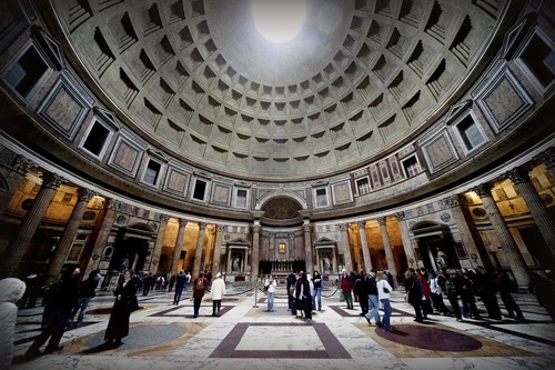 Пантеон, храм всех богов изнутри экскурсия